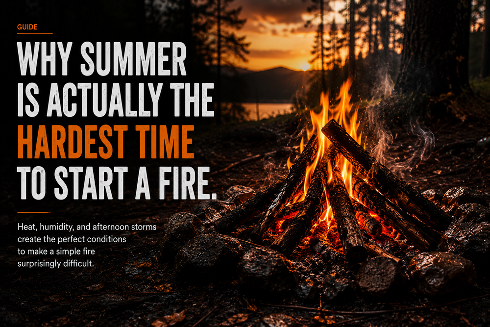 Why Summer Is Actually the Hardest Time to Start a Fire.