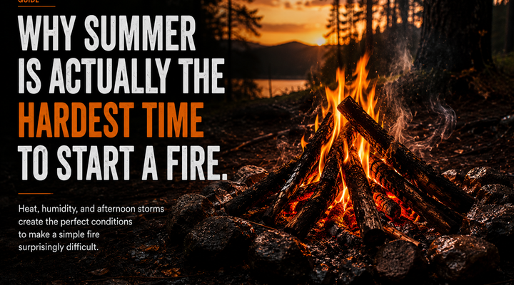 Why Summer Is Actually the Hardest Time to Start a Fire.