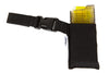 Black belt hanger for Marco dispenser side with Marco dispenser inserted